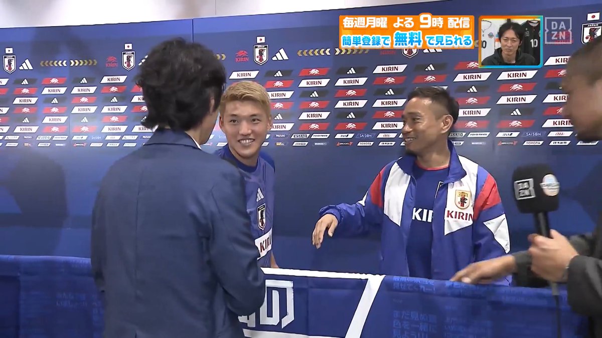 声がうるさいといじられる長友佑都🇯🇵🗣️ 🎥DAZN『やべっちスタジアム』