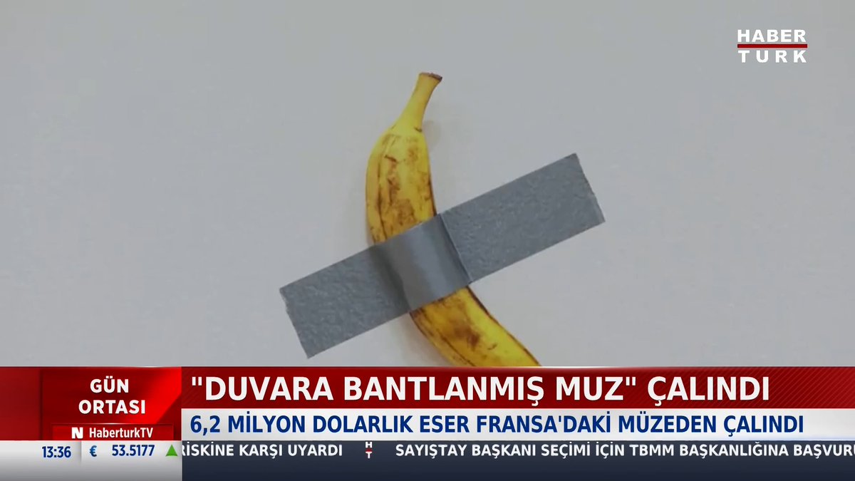 "Duvara bantlanmış muz" çalındı 6,2 milyon dolarlık eser Fransa'daki müzeden çalındı.