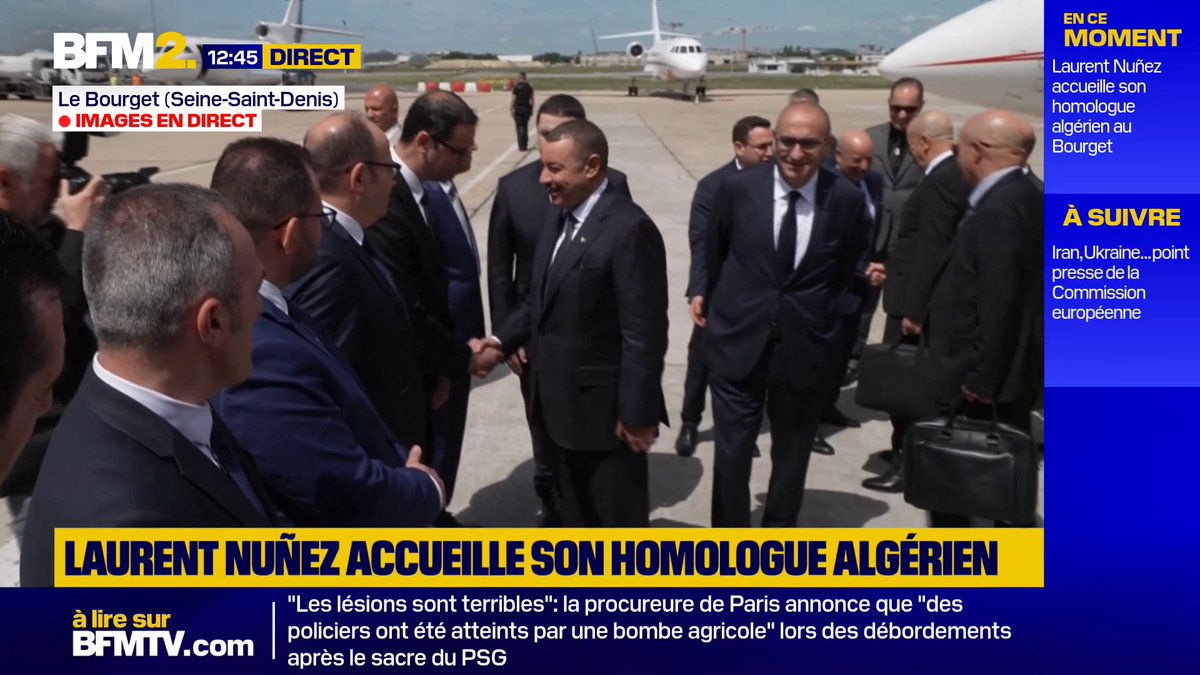 Laurent Nuñez accueille son homologue algérien Saïd Sayoud au Bourget #BFM2