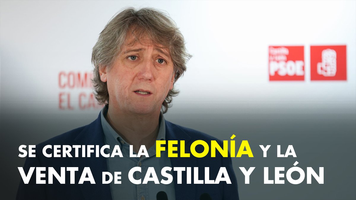 Feijóo y Abascal han dado fumata blanca al acuerdo. ❌ Se certifica la felonía, la venta de Castilla y León y el reparto de sillones entre Mañueco y la ultraderecha. Carlos Martínez Mínguez / ❤️ exige conocer la letra pequeña del pacto y critica que la Junta lleve seis meses sin rendir cuentas.