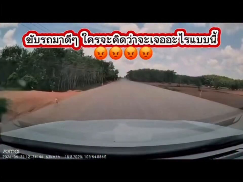 มึงดู ทำงานแบบนี้ได้ไง อันตรายมาก งานนี้ต้องมีคนรับผิดชอบ ถนนแห่งหนึ่ง..ในจังหวัดบึงกาฬ . #ประเทศกูมี