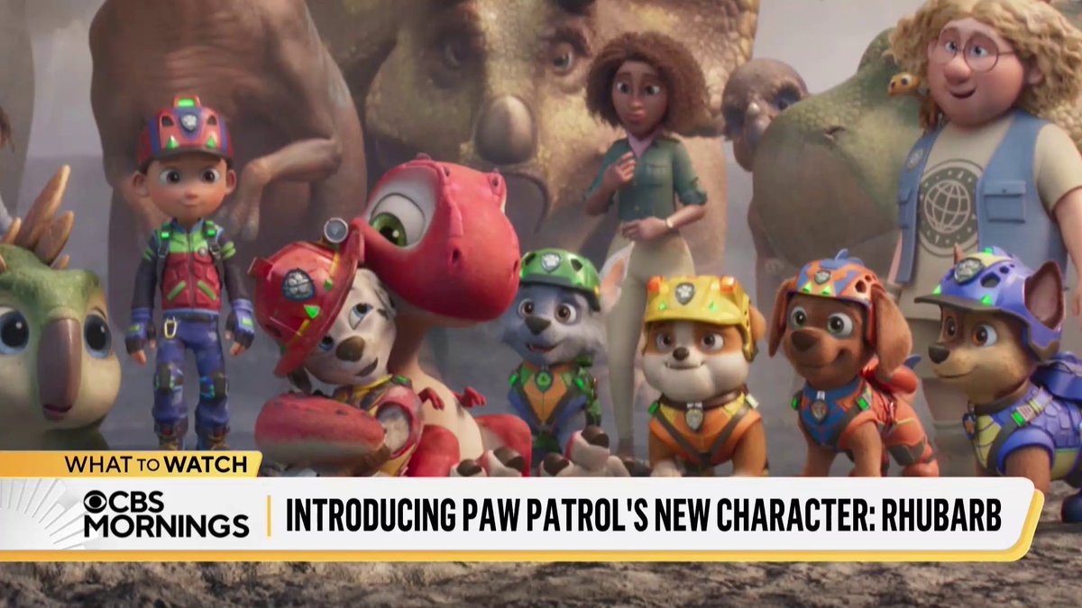 EXCLUSIVE: We’re revealing one of the PAW Patrol: The Dino Movie pups’ new prehistoric pals, Rhubarb, from “Paw Patrol: The Dino Movie.” The adorable dino joins a star-studded cast featuring the voices of Terry Crews, Paris Hilton, Jennifer Hudson and many others. The movie premieres in theaters on August 14.