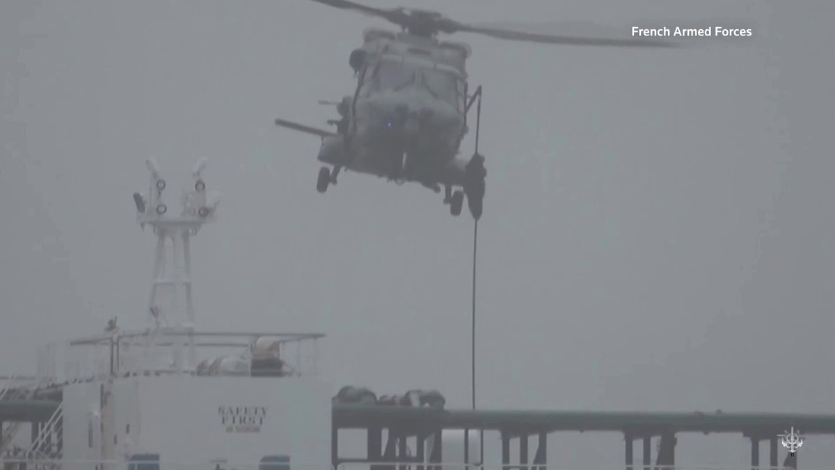 France's navy intercepted a sanctioned tanker linked to the Russian oil trade in the Atlantic Ocean and ‌ordered the vessel to head for the French mainland, in a move Russia said was illegal