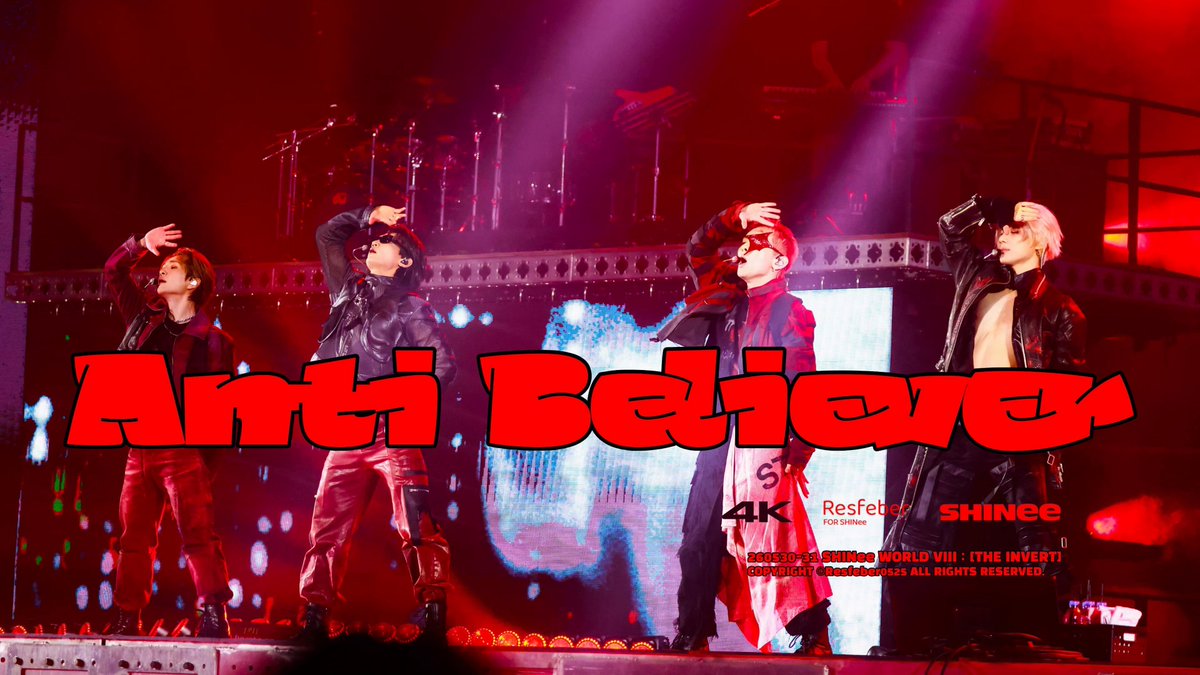 📹 4K 260530-531 SHINee WORLD VIII : [THE INVERT] Anti Believer 🔗[03’01’’ Full］ #SHINee #샤이니 #シャイニー