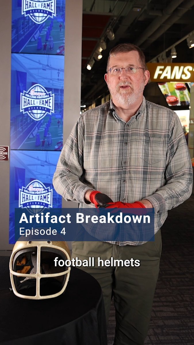 On Episode 4 of our Artifact Breakdown series, we’re looking into one of the most unexpected pieces in the Hall: a motorcycle helmet worn in college football games. 🏍️ How did it end up on the field? Here’s the story behind Frank Vohun.
