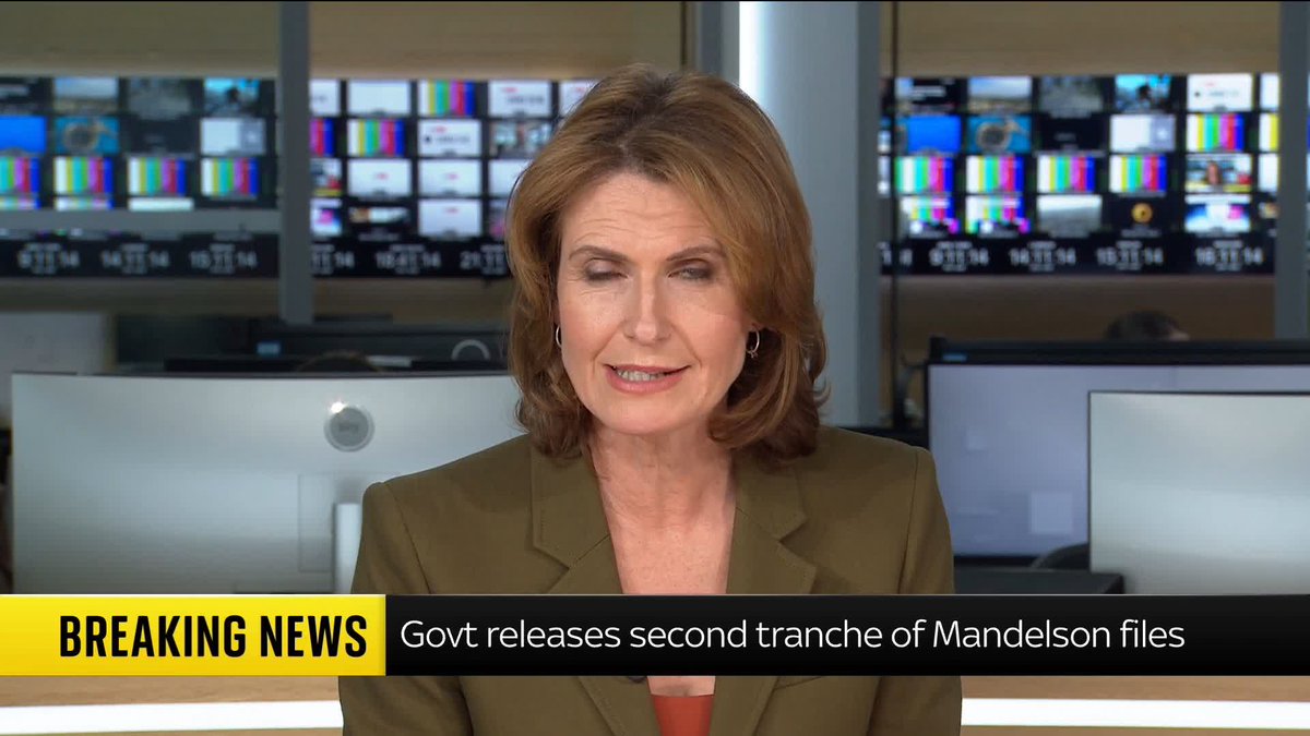 BREAKING: New government documents about the appointment of Peter Mandelson as US ambassador have been published. Beth Rigby explains what we're expecting from the documents ⬇️ Latest 🔗 📺 Sky 501