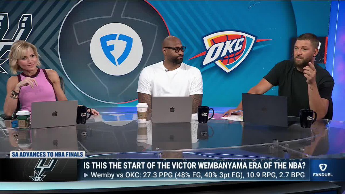 "I hope OKC keeps Chet." - Michelle Beadle "So does Wemby... fully healthy, this could've looked different." - Chandler Parsons "Thunder only won last year because Tyrese Haliburton got hurt." - MB "Spurs are a replica of OKC." - CP "With a special person." - MB 😂 Michelle Beadle | DeMarcus Cousins | Chandler Parsons | Lou Williams
