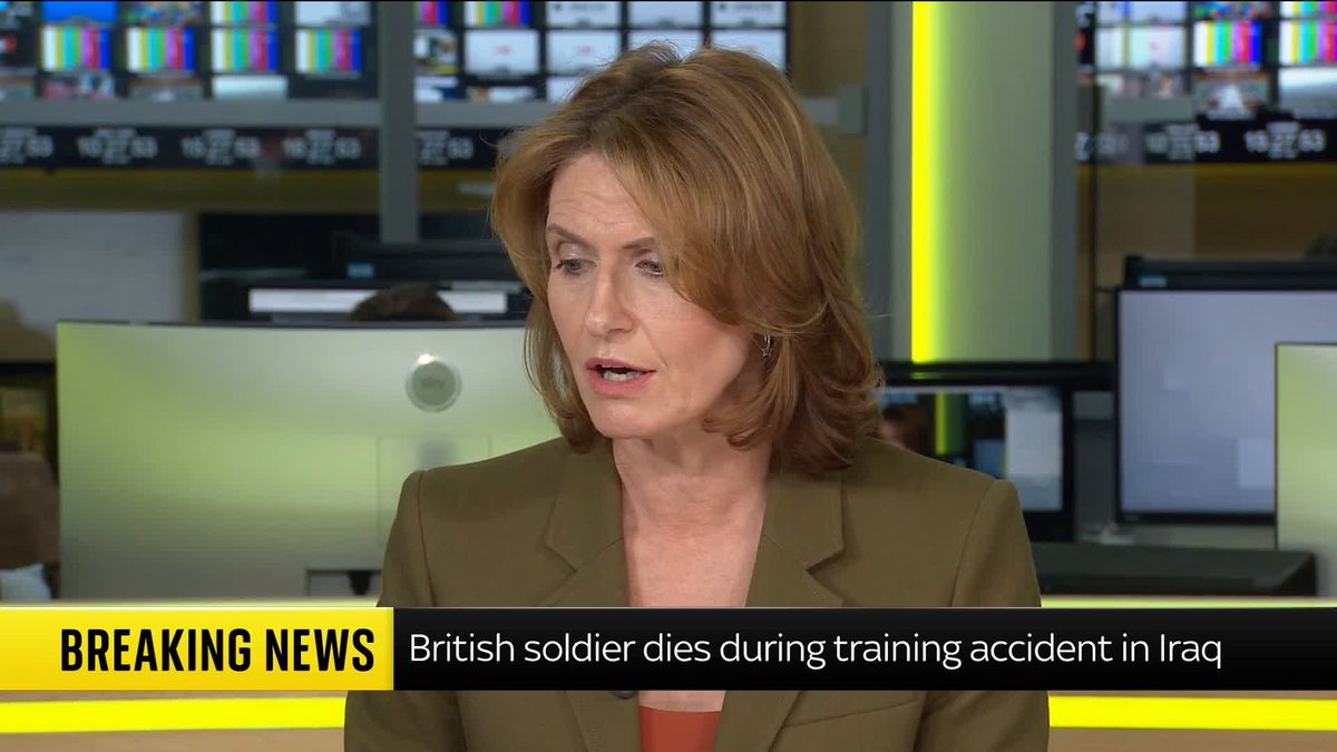 BREAKING: A British soldier has died during a training accident in Iraq. 📺 Sky 501, Virgin 602, Freeview 233 and YouTube