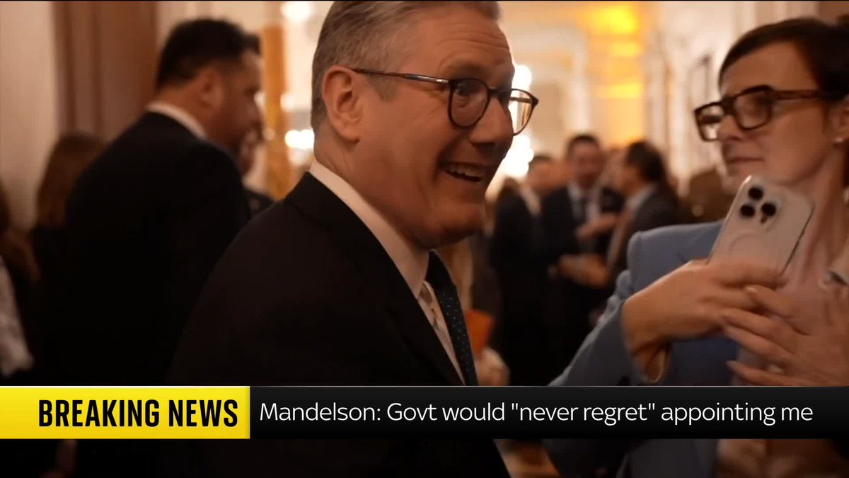 'I think Wes is experiencing an early mid-life crisis', Peter Mandelson told Pat McFadden in a message about former Health Secretary Wes Streeting. The government has released new documents relating to Mandelson's appointment as US ambassador. 📺 Sky 501