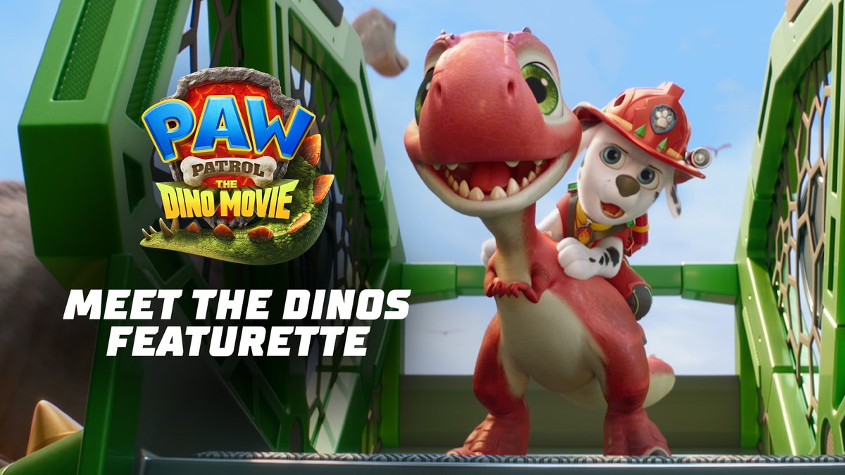 Welcome to Jurassic Bark. 🦖🐾 Meet the dinos from PAW Patrol: The Dino Movie - roaring into theatres August 14. #PAWPatrolMovie #NationalDinosaurDay