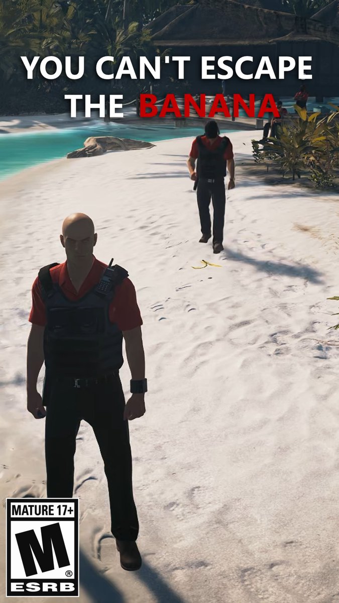 In 47’s hands, even fruits become weapons. 🍌 Which fruit would you use in your mission? #HITMAN #Agent47