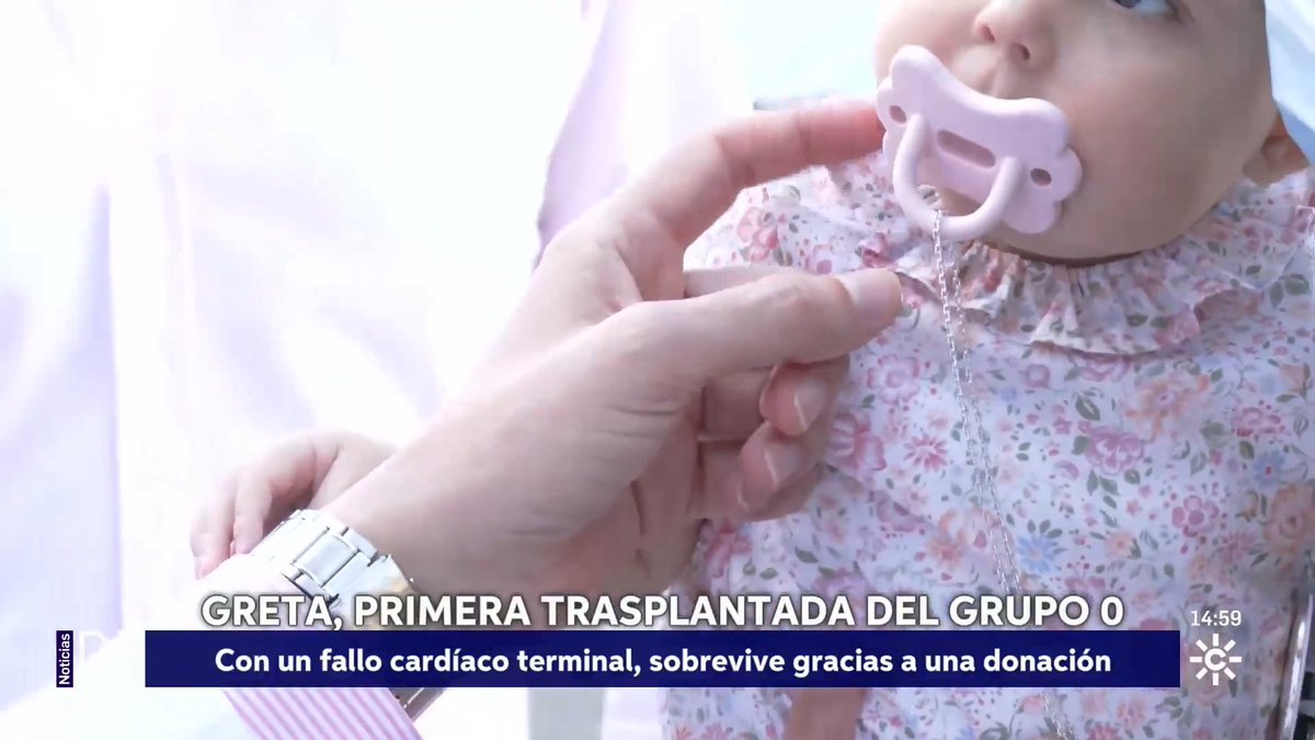 ¡Donar salva vidas! El Hospital Universitario Reina Sofía realiza el primer trasplante cardíaco infantil incompatible de #Andalucía con una técnica pionera. Un nuevo hito de nuestra sanidad pública. 👏👏 Nos alegramos mucho por Greta y le deseamos lo mejor. Más esperanza para otras familias.