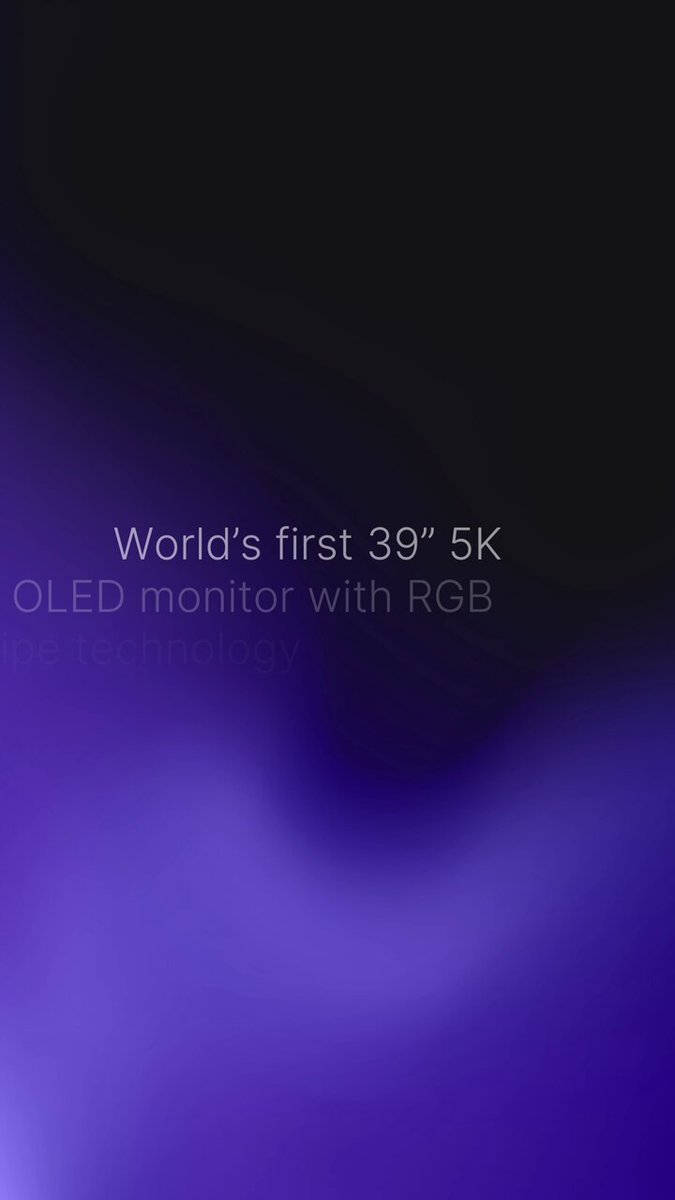 🖥️39” of pure immersion 🔥5K OLED clarity 🖤Deep blacks ✨Brilliant brightness World’s first 39” 5K OLED monitor with RGB stripe technology is here. Zero compromise gaming. 🎮⚡