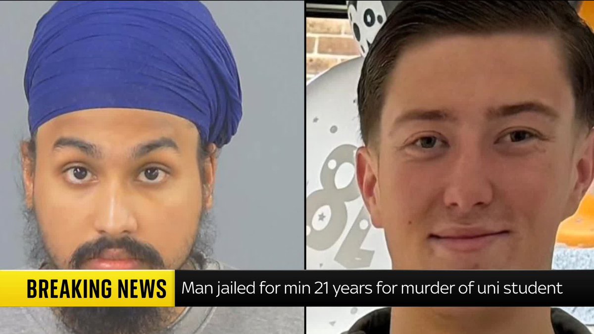 BREAKING: Vickrum Digwa has been jailed for life with a minimum term of 21 years after being found guilty of murdering 18-year-old university student Henry Nowak Sky correspondent emma birchley reports, after the victim's family spoke outside court