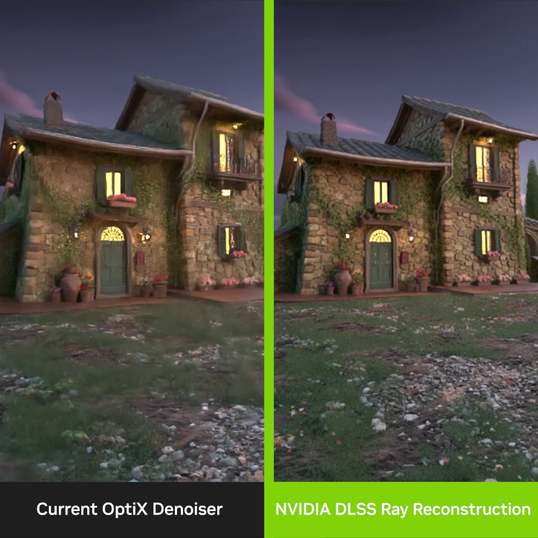 .Blender 🔶, accelerated for the moment the idea changes. DLSS 4.5 Ray Reconstruction helps 3D artists adjust lighting, texture maps and camera moves with real-time feedback. Coming this fall alongside RTX Spark.