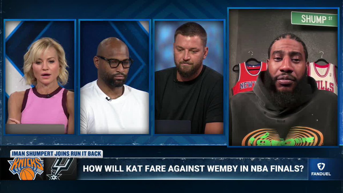 Iman Shumpert makes his NBA Finals pick 👀🏆 "Spurs in 6, but if it goes to the magical Game 7, I can not pick over the Knicks... that's what it's supposed to be if they're going to do it." Iman. | Michelle Beadle | Chandler Parsons | DeMarcus Cousins