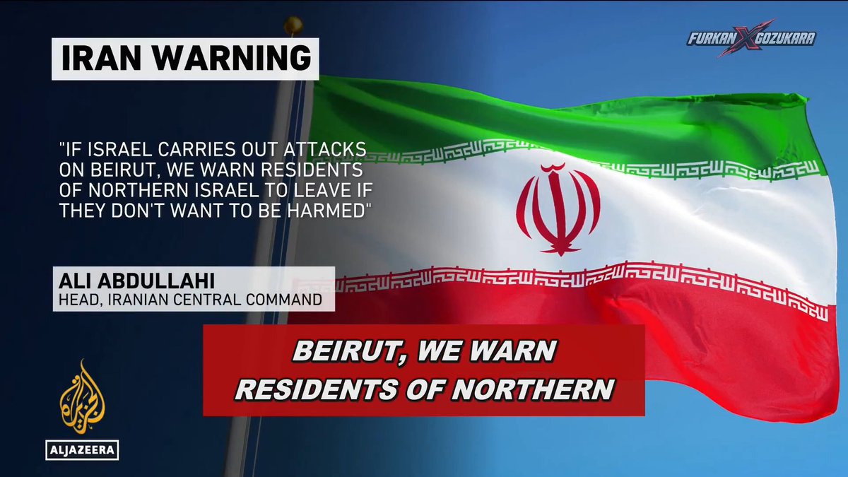 🚨 BREAKING: Al Jazeera confirms Iran just issued a devastating ultimatum to the Zionist regime. Iranian Commander Ali Abdullahi explicitly warns that if Israel dares to bomb Beirut, residents of northern Israel must evacuate immediately or face severe retaliation.