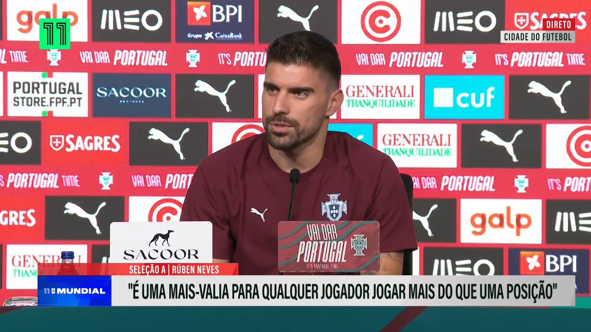 🚨 RUBEN NEVES: “The World Cup is our big goal, the goal of all the players. Top scorer I definitely won't be! The goal is really to win the competition, and that's what we're focused on.”