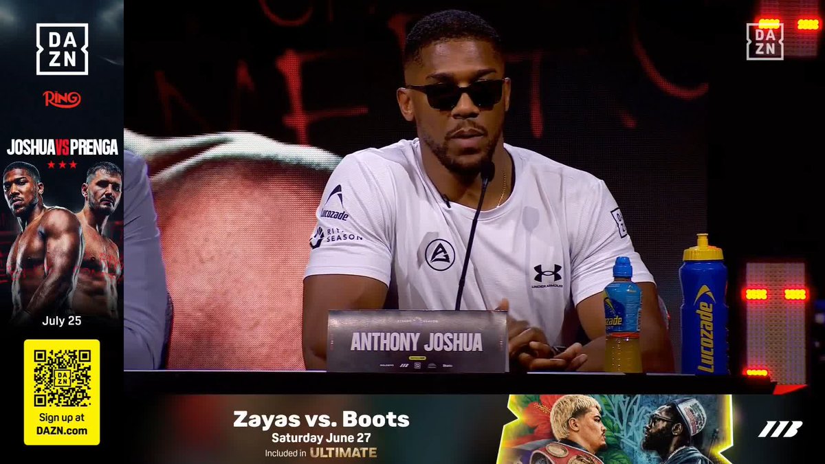 🗣️ "The pleasure comes after victory. Winning is the only true success." - Anthony Joshua #JoshuaPrenga | DAZN | July 25