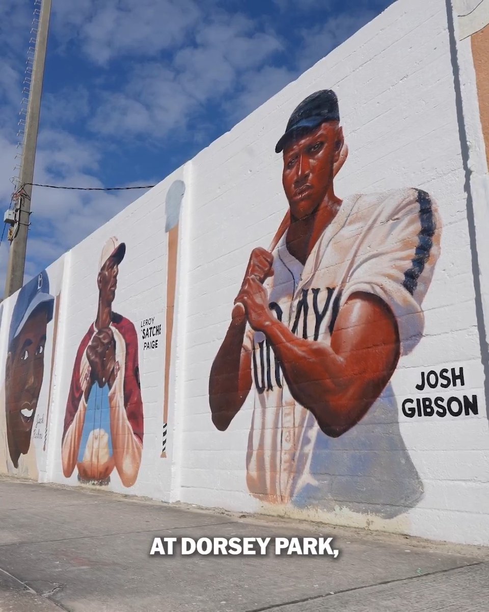 Some of baseball’s most important early history was written at Dorsey Park in Miami’s historic Overtown neighborhood ⚾ Today, murals around the park celebrate seminal figures in Black and Hispanic baseball history, like Jackie Robinson and Minnie Minoso