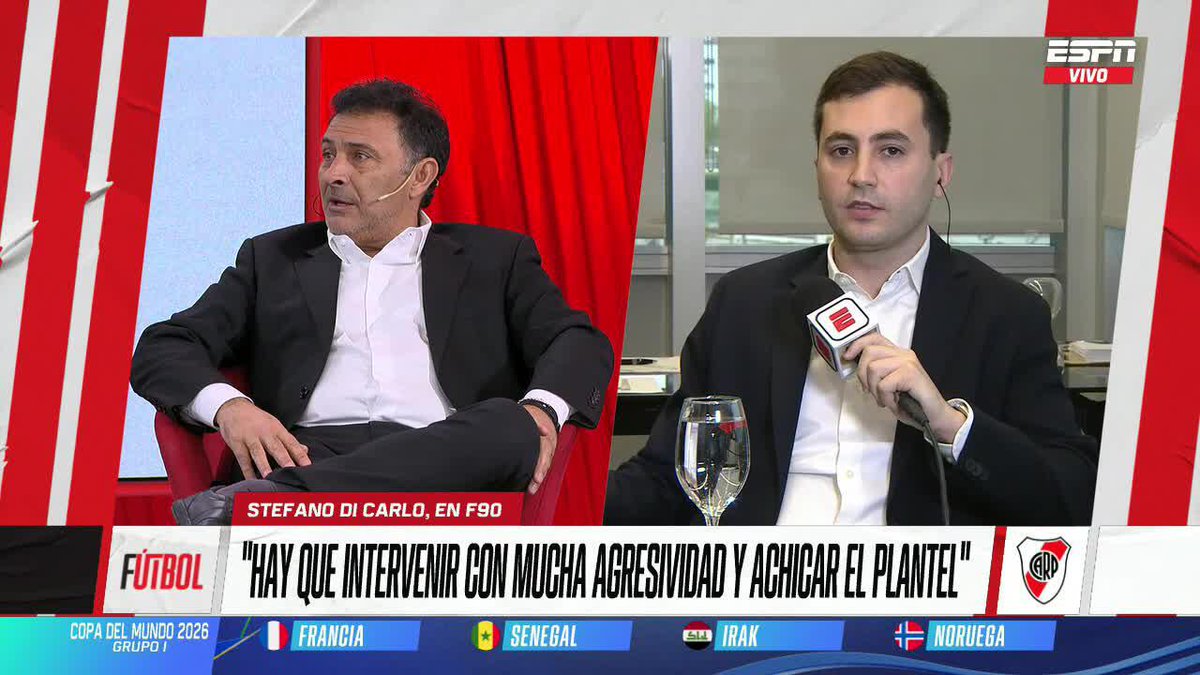 🇨🇴 ¿CUÁL ES LA SITUACIÓN DE JUANFER? ¿Seguirá vistiendo la camiseta de River? Stéfano Di Carlo y el análisis sobre el colombiano. ▶️ Mirá #ESPNF90 en el Plan Premium de #DisneyPlus