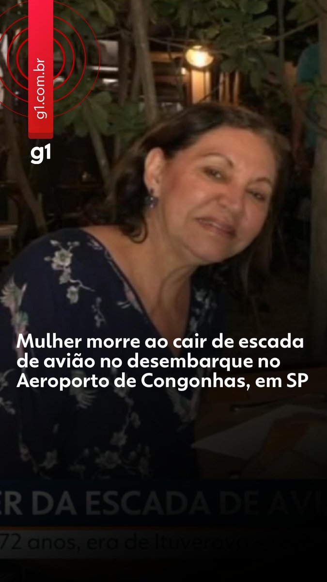 Mulher morre ao cair de escada de avião no desembarque em Congonhas, em SP #g1