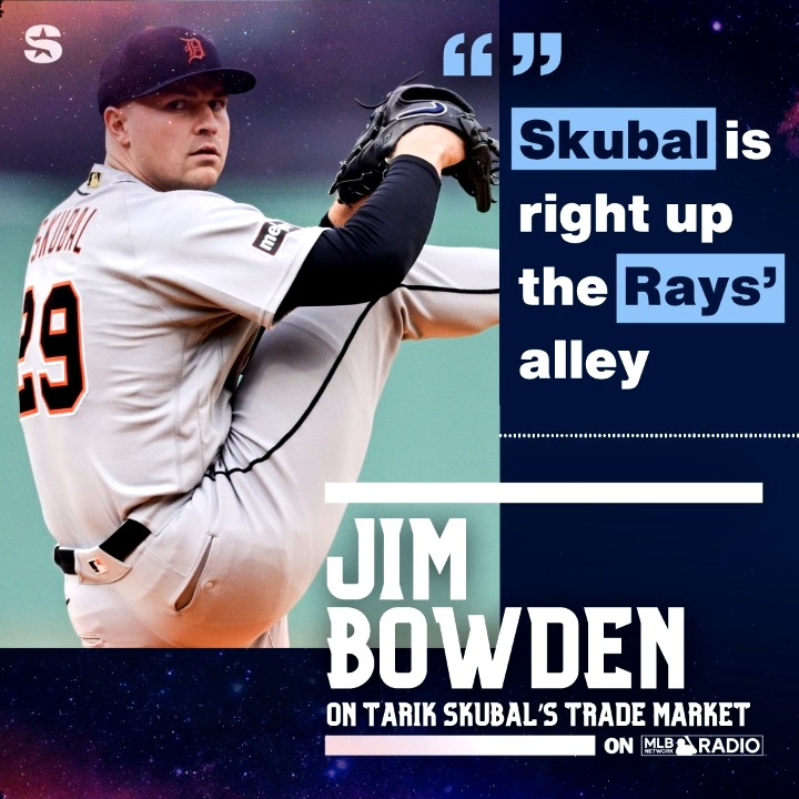 "I think Erik Neander would be willing to give up his top prospect." Jim Bowden⚾️ has the #Rays as his sleeper team to land Tarik Skubal. #RaysUp 🔗