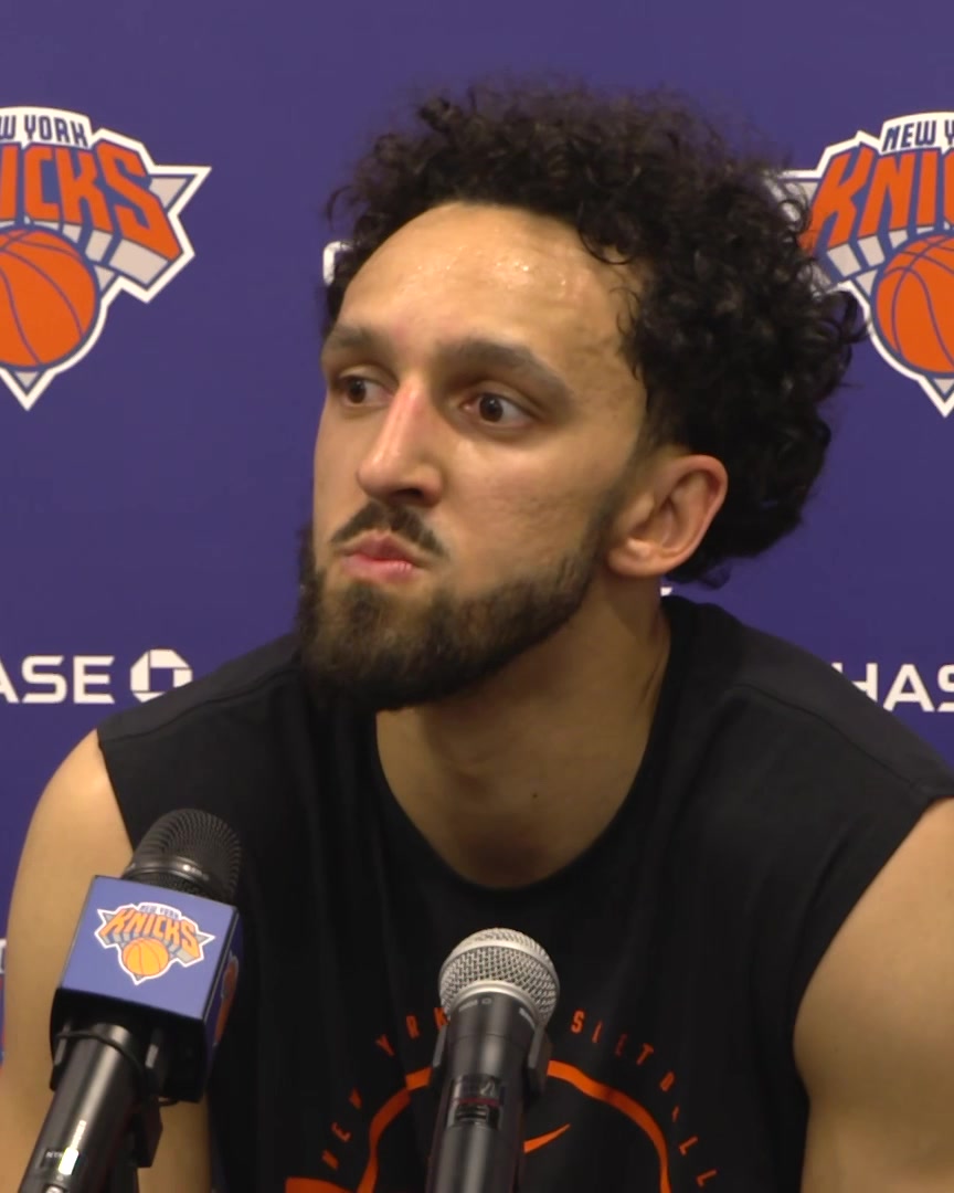 "Walking my dog, I'm getting stopped left and right. It's pretty cool." Landry Shamet talks about his interactions with Knicks fans during their playoff run: