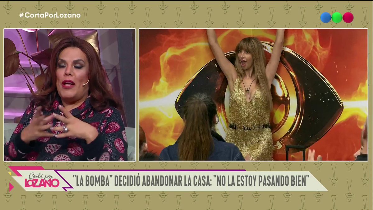 🗨️“No la estoy pasando bien”: analizamos la sorpresiva decisión de “La Bomba” de abandonar la casa de #GranHermano❌ 📺Mirá #CortaPorLozano en Telefe