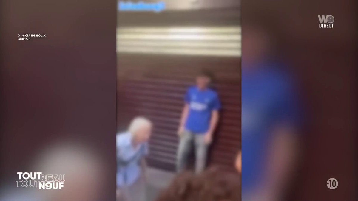 Grosse ambiance après le sacre du PSG ! Une mamie acclamée par les supporters en pleine rue 😂 #TBT9