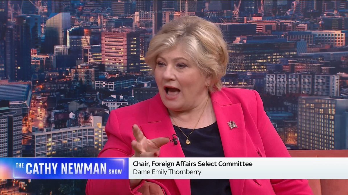 "People should care about national security, they should care about conflicts of interest" Foreign Affairs Select Committee Chair Dame Emily Thornberry tells Cathy Newman the vetters said 'don't appoint Peter Mandelson as U.S. ambassador'