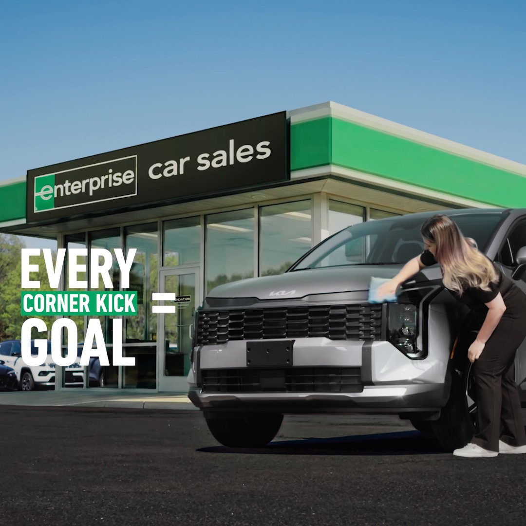 Win yourself a CAR when corner kick goals are scored! Post #OnEveryCorner #sweepstakes @enterprise on X to enter starting June 11th. Every corner kick goal is another car won!