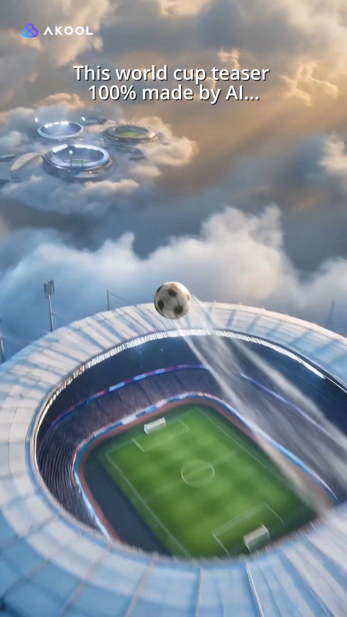 The road to the World Cup 2026 starts now. What if you could create your own World Cup moments before they happen? This teaser was created using Akool’s latest AI tools, turning imagination into cinematic football content in minutes. From epic match intros and stadium visuals to player-inspired stories, bring any football vision to life with AI. The countdown is on. Tell us in the comments: Which team are you supporting? Who’s your favorite player? Who do you think will lift the trophy in 2026?