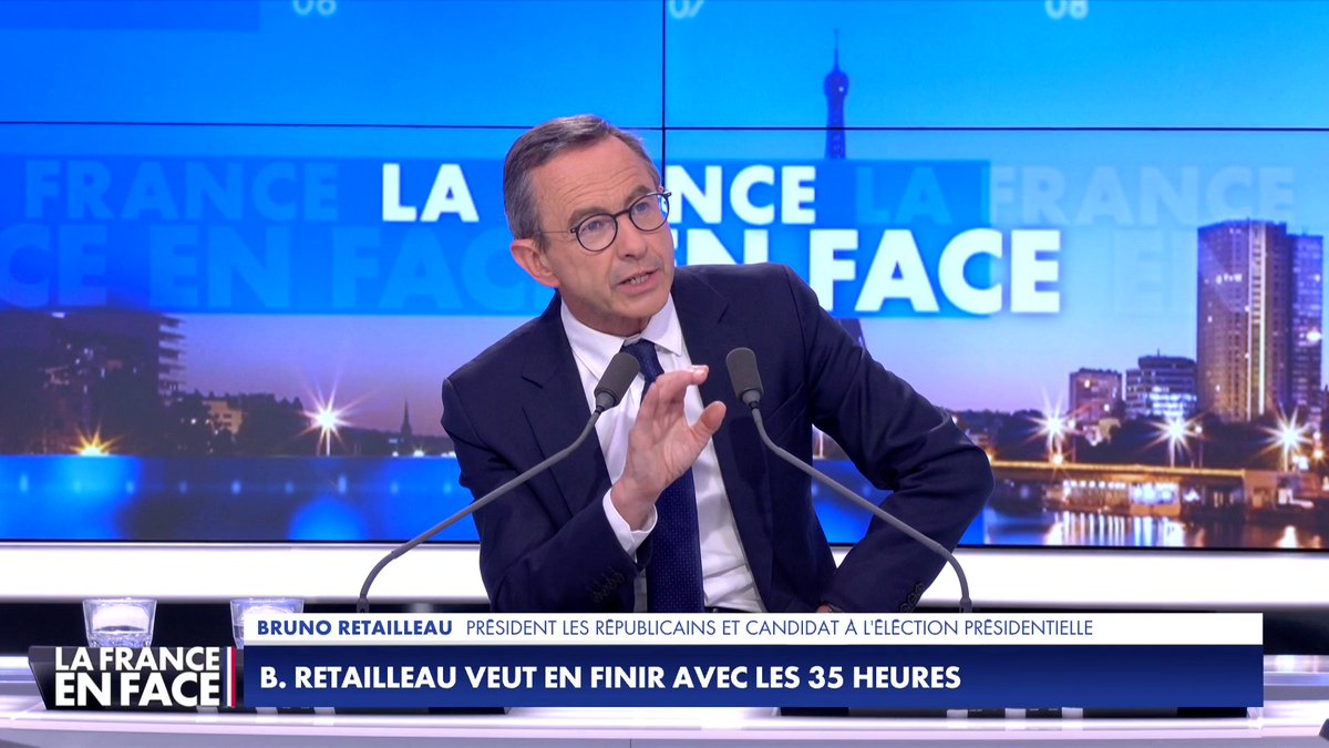 «Je sors des 35 heures», affirme le président du parti LR Bruno Retailleau, qui propose d'effacer les cotisations salariales et patronales à partir de la 36e heure de travail. Toute l'info est à retrouver sur