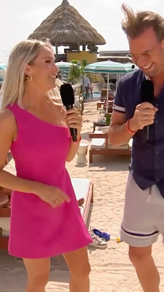 Rutger Castricum dolt met Hélène Hendriks: 'Zijn die jongens nou onder je rokje aan het kijken?' 🤣 #deoranjezomer