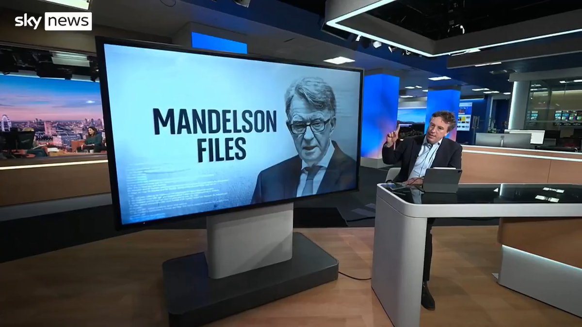 The second tranche of files relating to Peter Mandelson's appointment and tenure as US ambassador has been published by the government. Sam Coates Sky unpicks what they tell us. 🔗