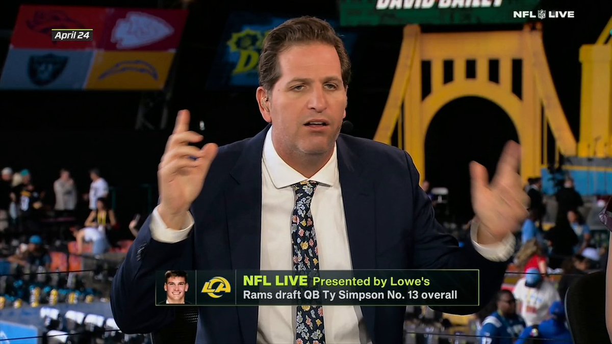.Peter Schrager knew the Rams had something up their sleeves all the way back at the NFL draft 🔮👀