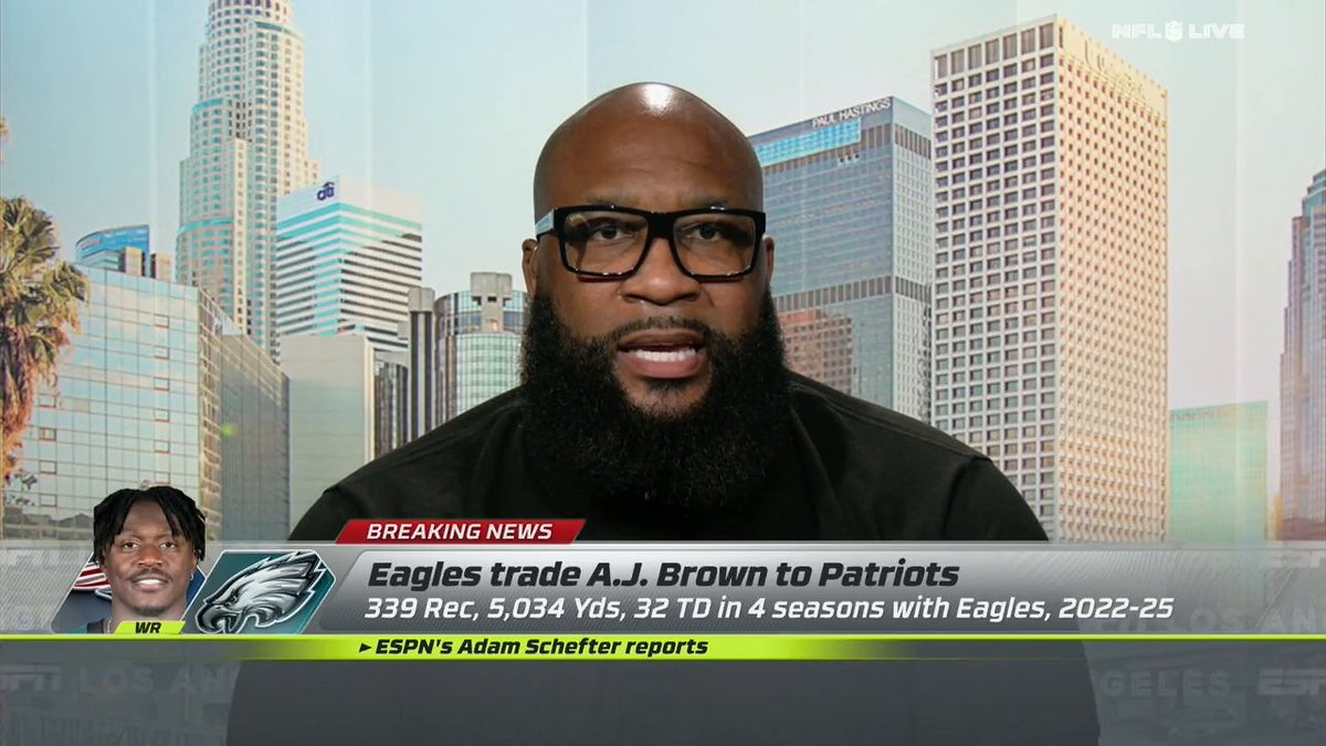 "A.J. Brown being a New England Patriot is going to put an onus on Jalen Hurts like he's never had before, and I think Jalen is going [to] respond based on what I know about him." Marcus Spears expects the Eagles to perform well despite trading A.J. Brown 👀