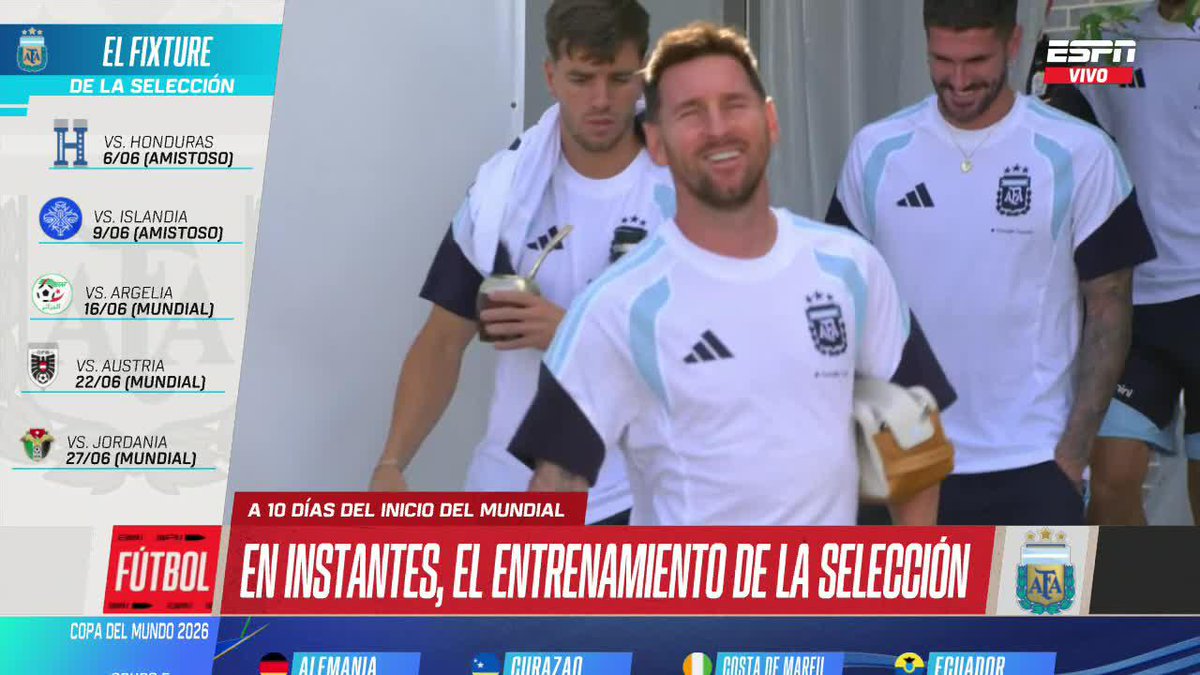 Argentina National Team on their way to the training session 🇦🇷 🎥 SportsCenter
