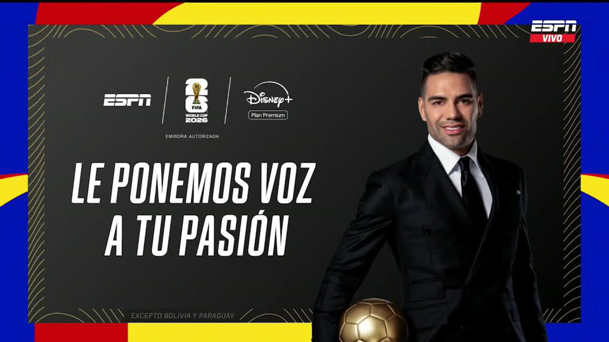 ¡RADAMEL 'EL TIGRE' FALCAO SE SUMA AL EQUIPO DE ESPN Y DISNEY+! El máximo goleador de la Selección Colombia en #ESPNMundial ⭐ ¡Bienvenido! 🐅