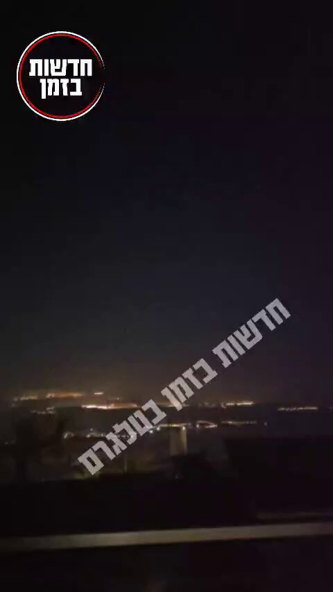 Hezbollah confirms: more bombing in northern occupied Palestine. Hezbollah just fired a large barrage into Safed and the lower Golan. Sirens in dozens of settlements.
