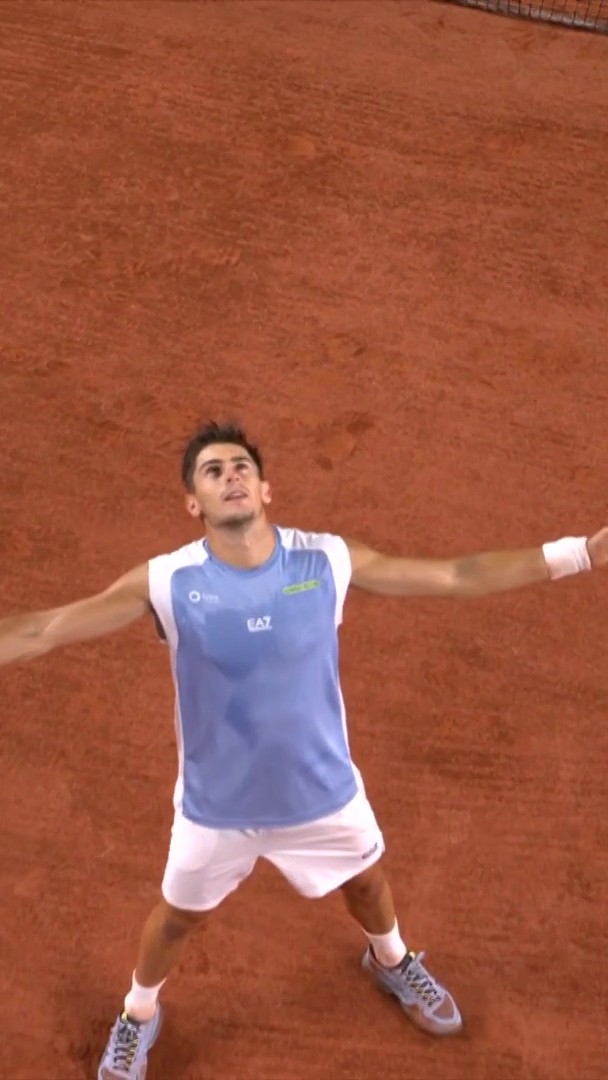 Matteo Arnaldi, l’Italia ti ama. #RolandGarros #EurosportTENNIS