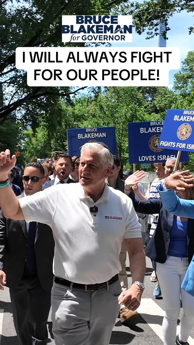 I marched for Israel because leadership means showing up. I have always stood with our Jewish community, and I always will. New York deserves a Governor who doesn't stay on the sidelines.