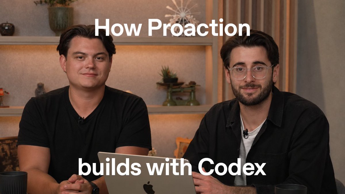 Customer call today. New product workflow tomorrow. Proaction is a 5-person team building fleet management software with Codex across sales demos, support follow-ups, marketing assets, and engineering work.