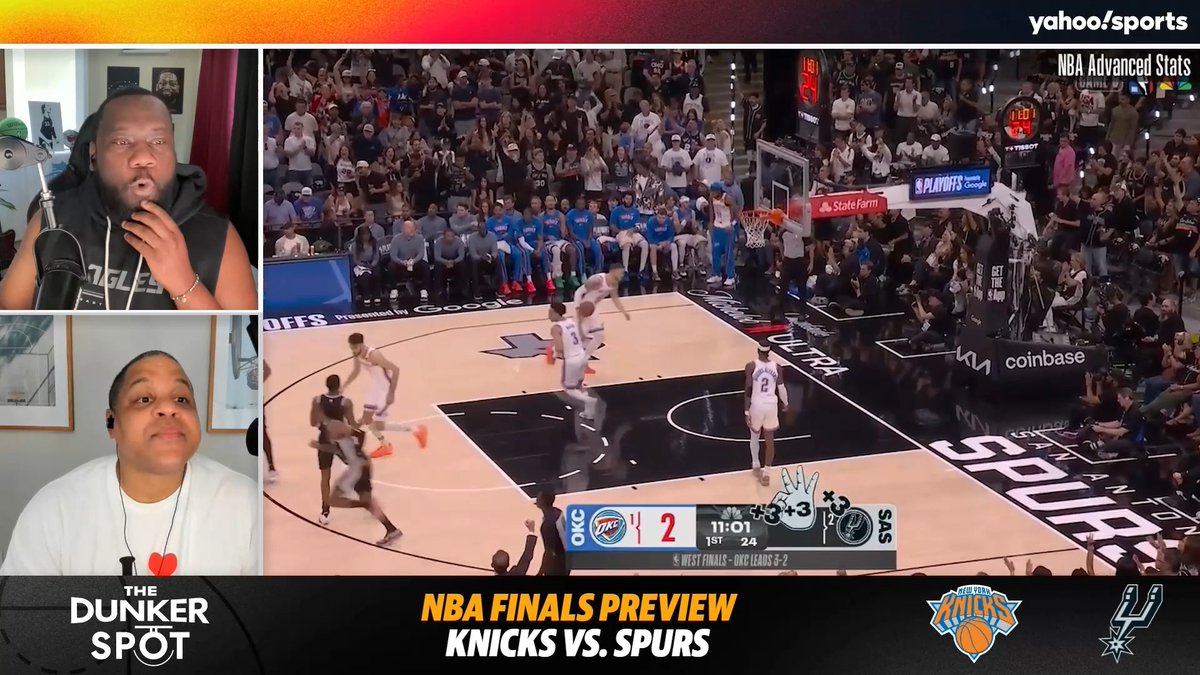 “I’m FASCINATED by how the Knicks want to deal with Wemby.” 👀 Nekias (Nuh-KAI-us) Duncan and Steve Jones break down New York’s game plan around Wemby in the NBA Finals 👽🏆 (via The Dunker Spot)