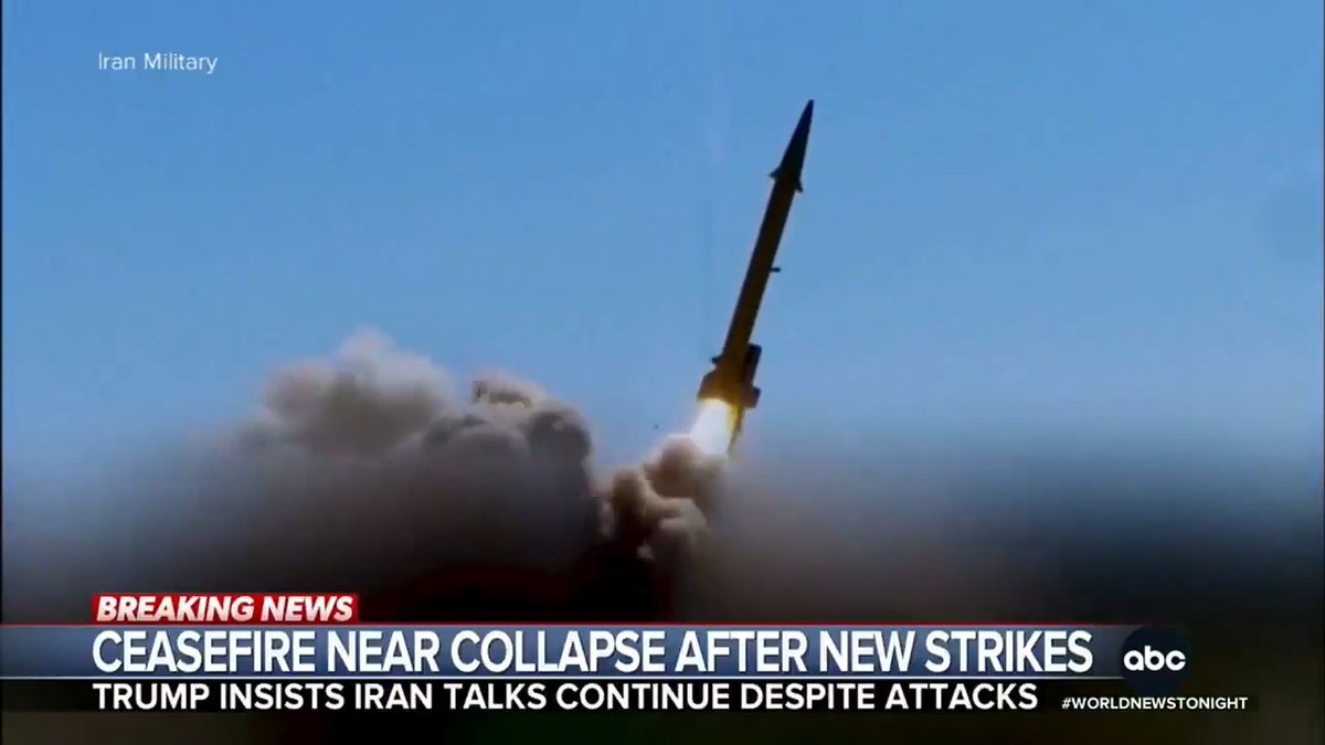 With peace talks on the brink of collapse, the Middle East is on edge as the U.S. and Iran trade strikes. Iran threatened to cut off negotiations entirely after Israeli forces pushed deeper into Lebanon. @RachelVScott has the latest.