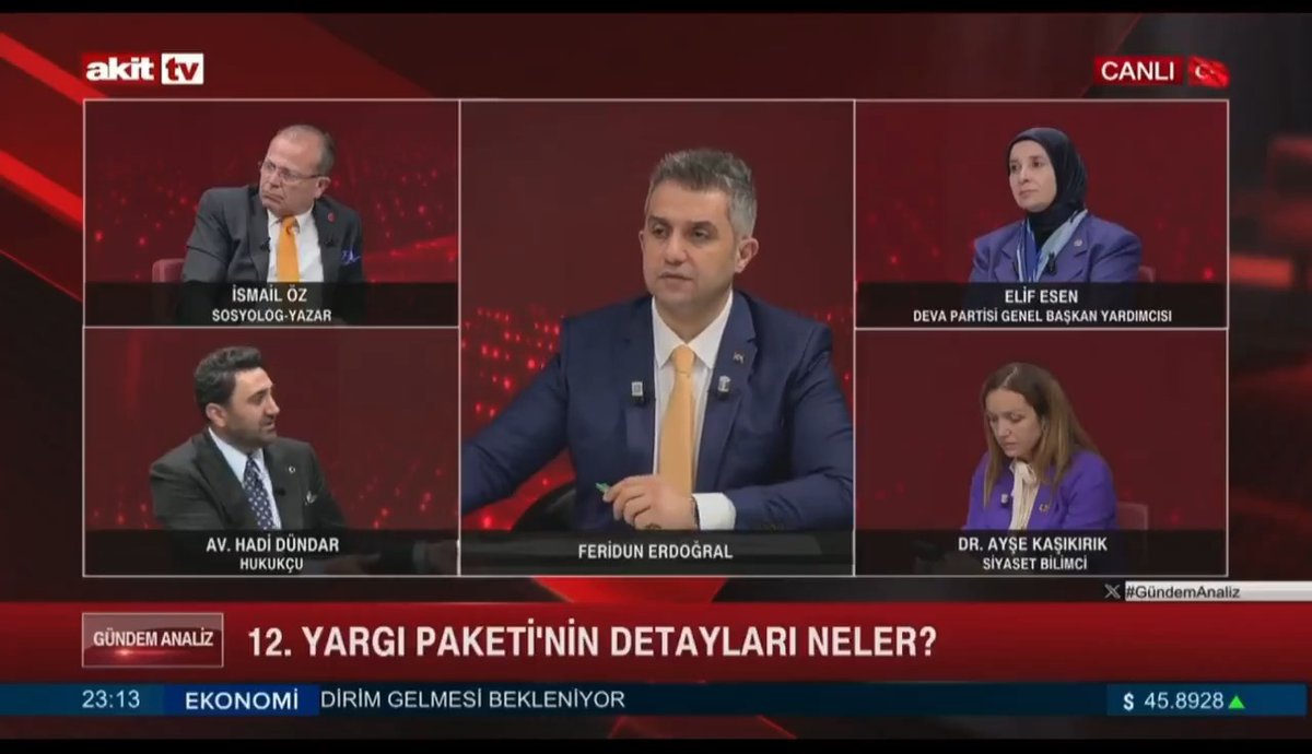 12 yargı paketi ve infaz düzenlemesindeki son durum nedir ? 🔻IBAN düzenlemesi var (net). 🔻İnfaz düzenlemesi pakette yok, ama mecliste eklenebilir. 🔻+3/+5 erken denetim veya 1/2 infaz gibi seçenekler müstakil yasadan sonra olasılık olarak masada. 🔻 Şeffaf ve eşitlikçi bir infaz yasası çalışmaları devam ediyor. Elif Esen Av. Hadi Dündar🇹🇷 Feridun Erdoğral #CezadaAdaletİnfazdaEşitlik