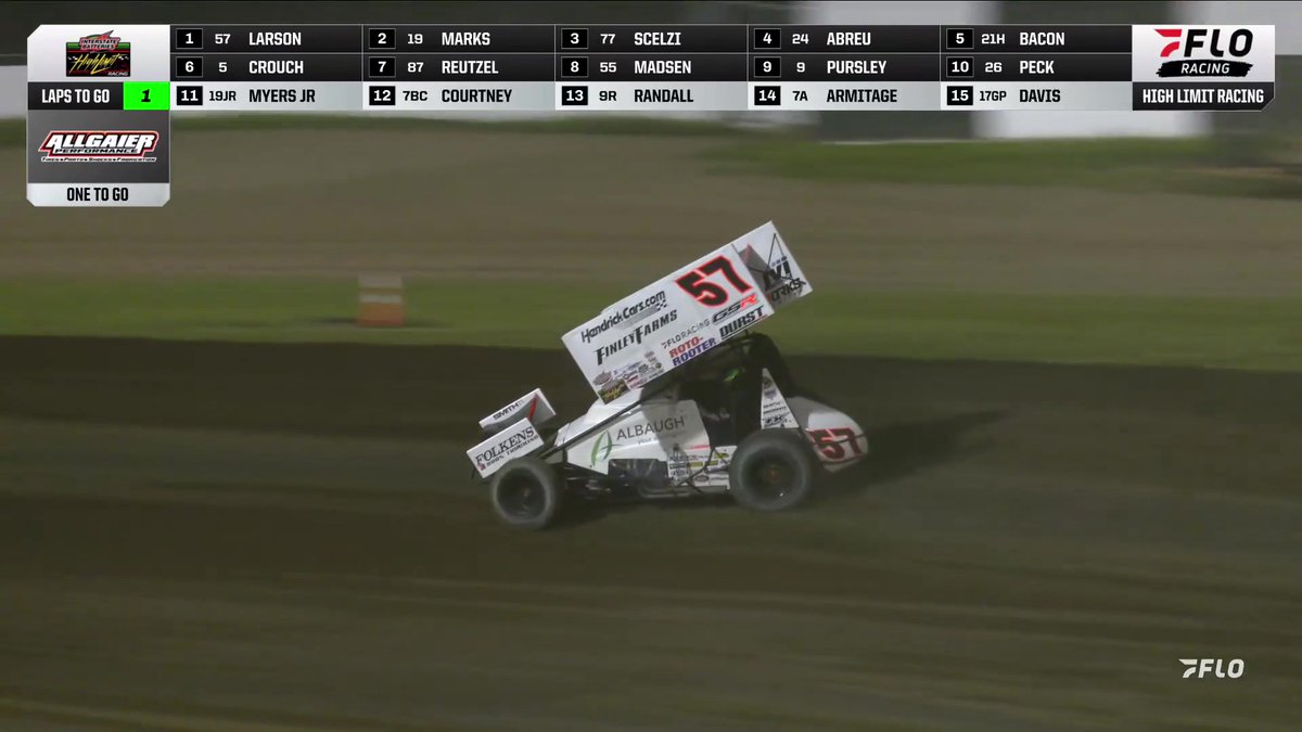 🏁 Kyle Larson wins with High Limit Racing at Davenport! #HighLimitRacing Roto-Rooter