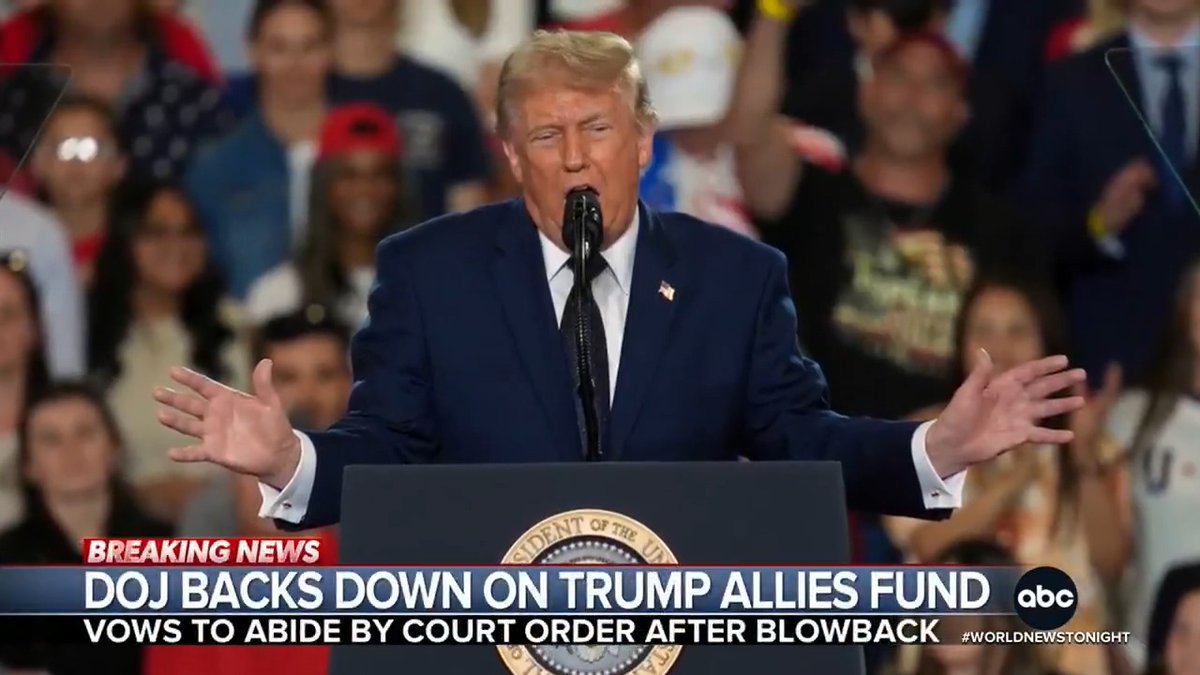 Pres. Trump tells ABC News he will abide by the recent court ruling blocking his controversial $1.8 billion so-called "Anti-Weaponization Fund." It comes amid a series of setbacks for the White House. @JonKarl has more.
