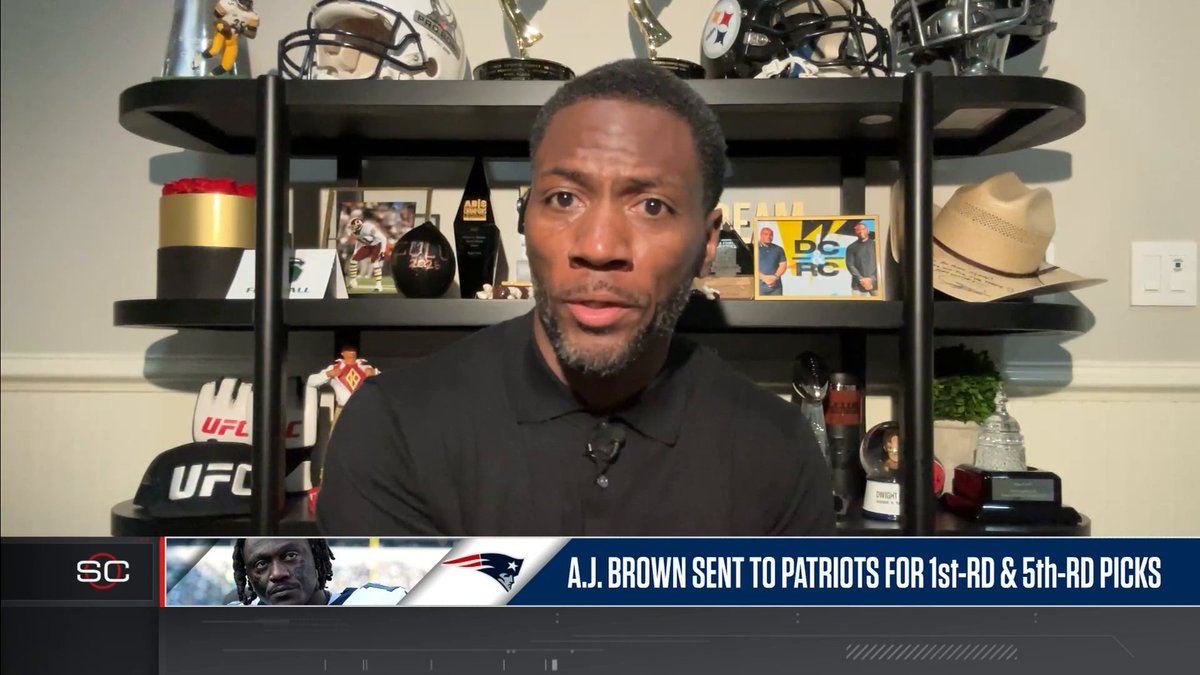 "This is a match made in heaven for the New England Patriots. ... The sky could be the limit." Ryan Clark reacts to the Patriots trade for A.J. Brown 👀